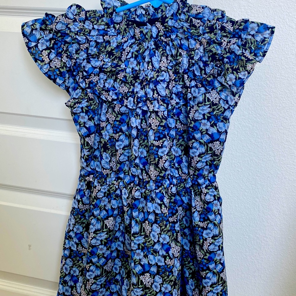 Floral Blue Kids Dress